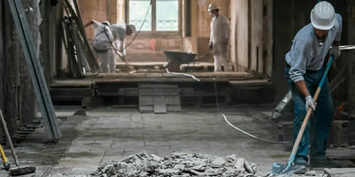fire damage restoration professionals performing structural cleanup and restoration after a fire in Chandler, AZ