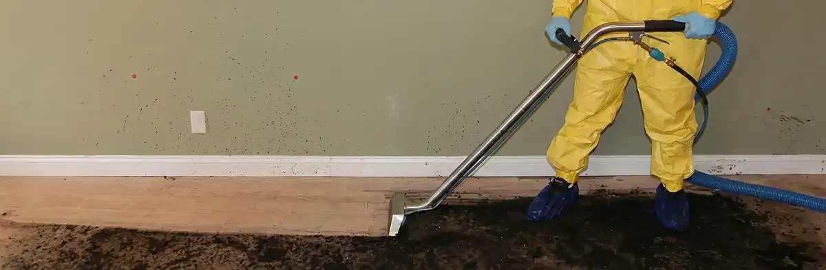 sewage removal service performing deep cleaning and extraction of sewage from an indoor area in Chandler, AZ